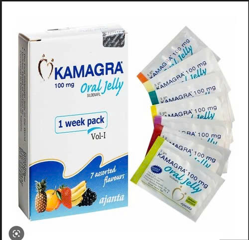 Thực phẩm hỗ trợ tăng sinh lý cường dương Ka ma gra Oral Jelly 100mg Vol-1 Ajanta 7 gói 7 vị chính hãng Ấn Độ của GihoPopper