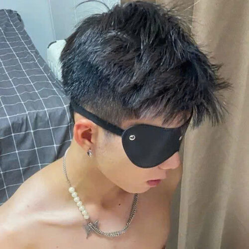 Bịt Mắt Da Chữ Nhật Chơi BDSM của GihoPopper