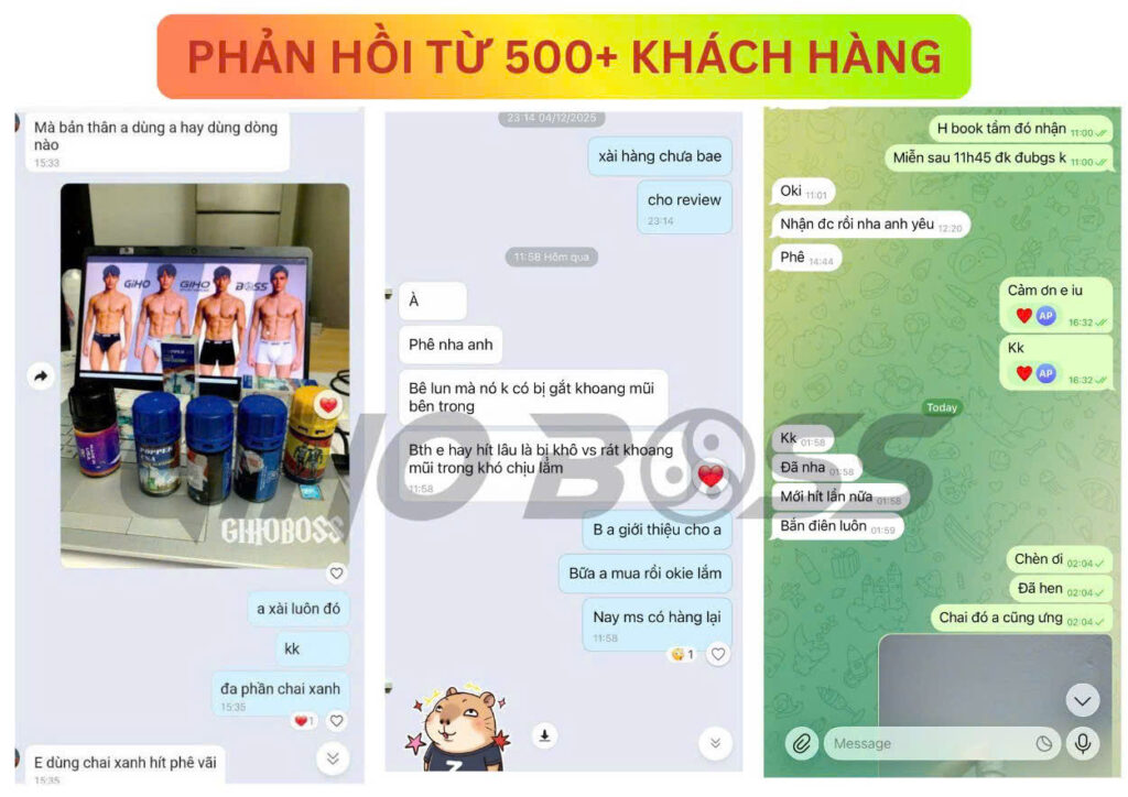 Feedback của khách hàng GihoPopper